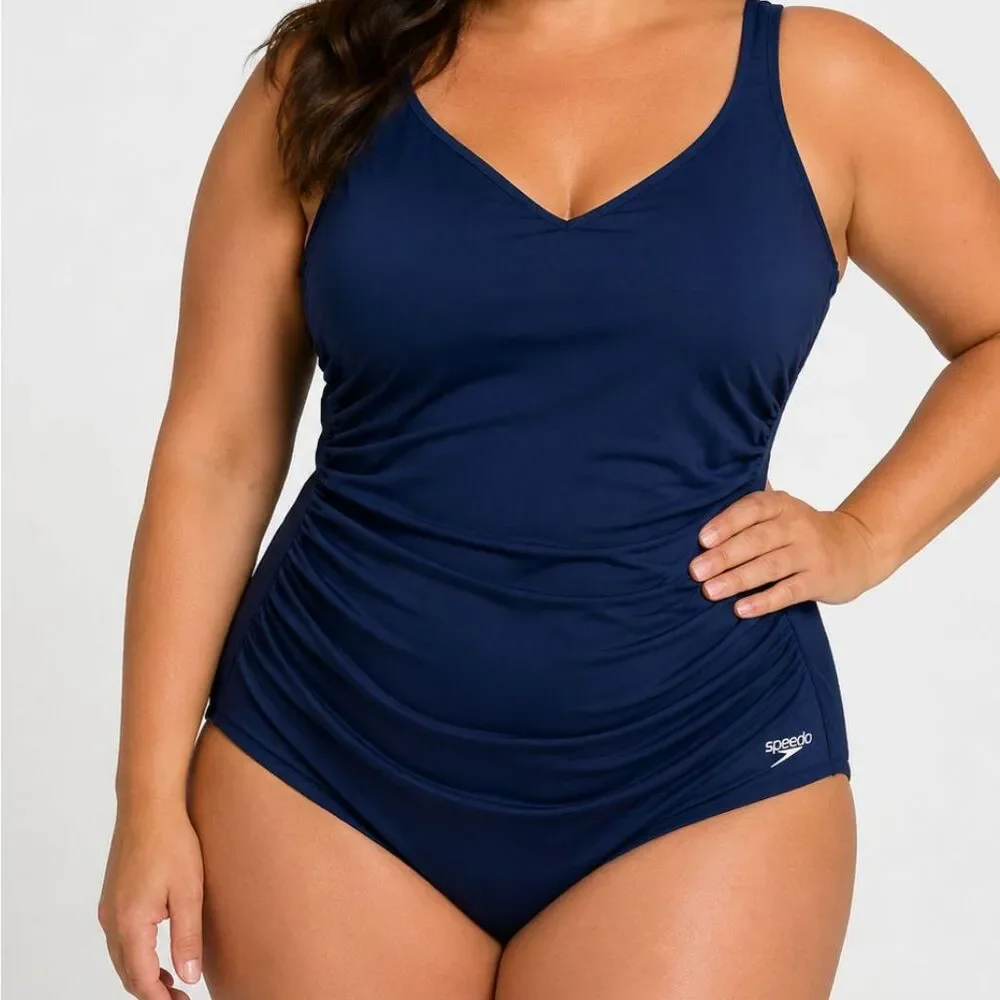 Speedo Endurance+ Core Compression One Piece Swimsuit Size 18 NWT